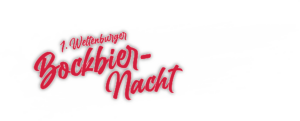 Plakatives Design das die „Erste Weltenburger Bockbier-Nacht" ankündigt.