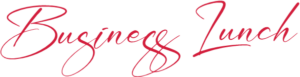 Design, das unser "Business Lunch" Mittagsangebot präsentiert