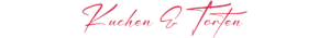 Edle Grafik mit dem Schriftzug „Kuchen & Torten"