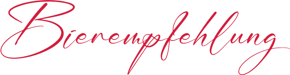 Grafik mit dem Schriftzug „Bierempfehlung"
